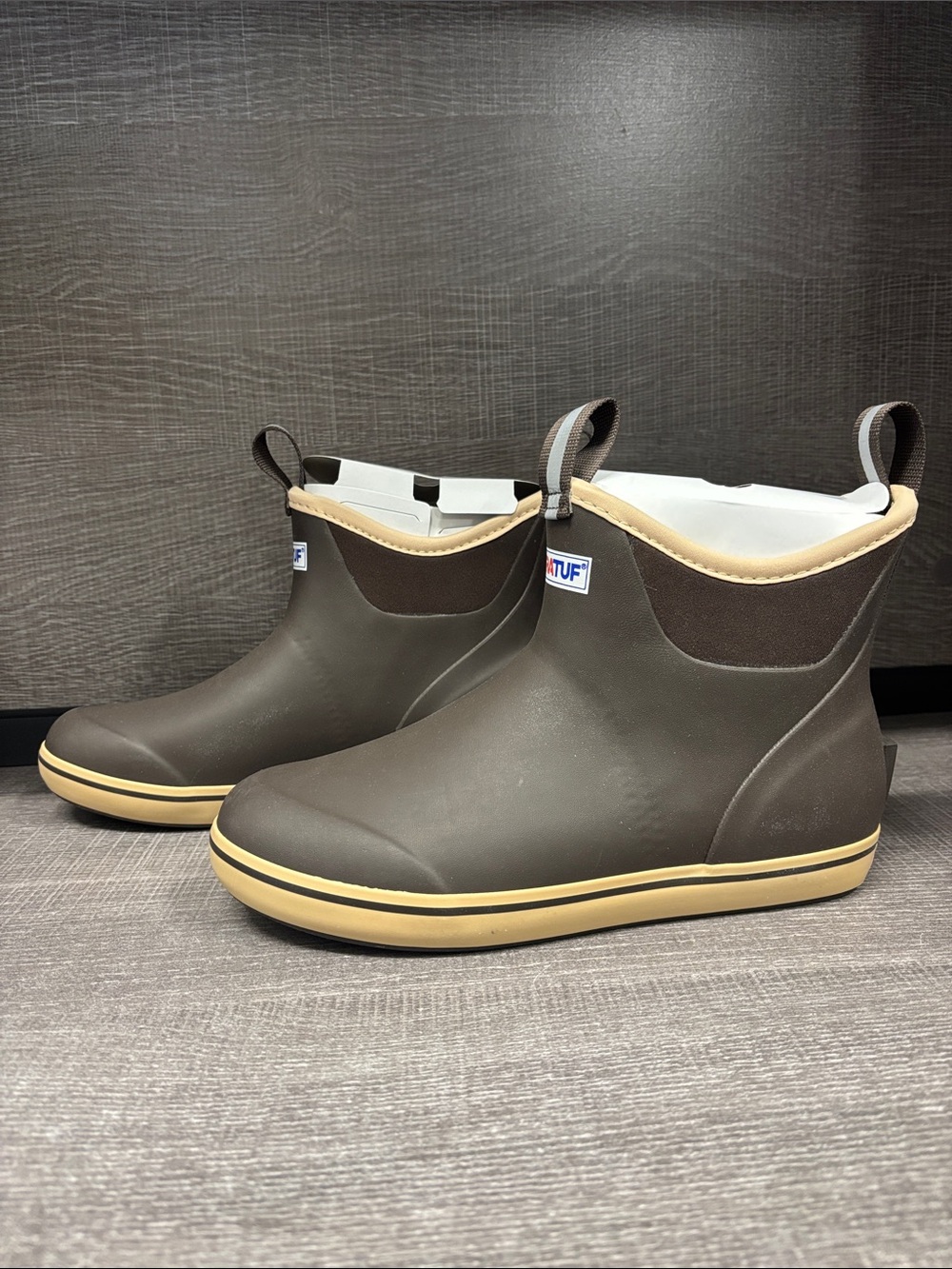 Women's Xtratuf Explorer Grade Ankle Deck Boot XWAB-900 (Brown) - Size 9